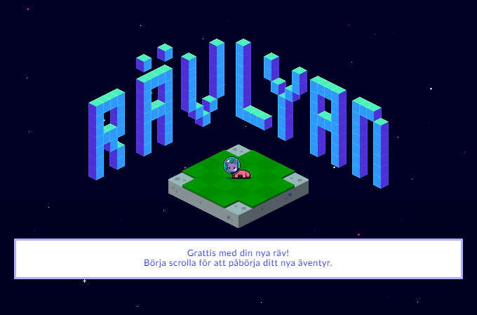 Rävlyans webbplats 2019.