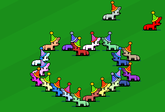 Rävar som formar ett hjärta