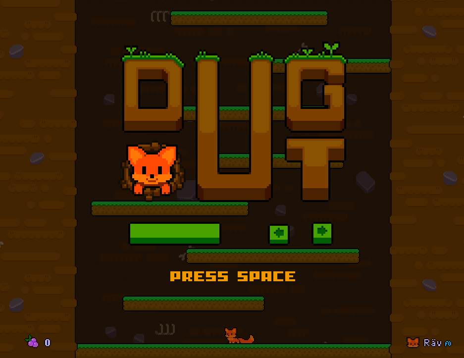 Intro till spelet DUGOUT.