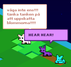 Ett av räven Indies minnen