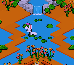 En vildräv som blir trött av att hoppa